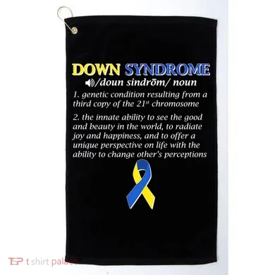 Down Syndrome Definition Golf Towel