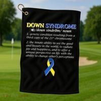 Down Syndrome Definition Golf Towel thumb 1