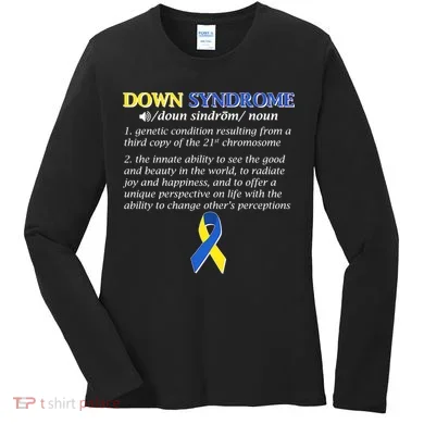 Down Syndrome Definition Women's Long Sleeve Shirt