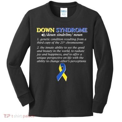 Down Syndrome Definition Kids Long Sleeve Shirt