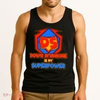 Down Syndrome Is My Superpower Awareness Tank Top thumb 3