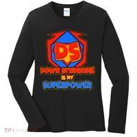 Down Syndrome Is My Superpower Awareness Women's Long Sleeve Shirt thumb 0
