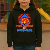 Down Syndrome Is My Superpower Awareness Kids Hoodie thumb 3