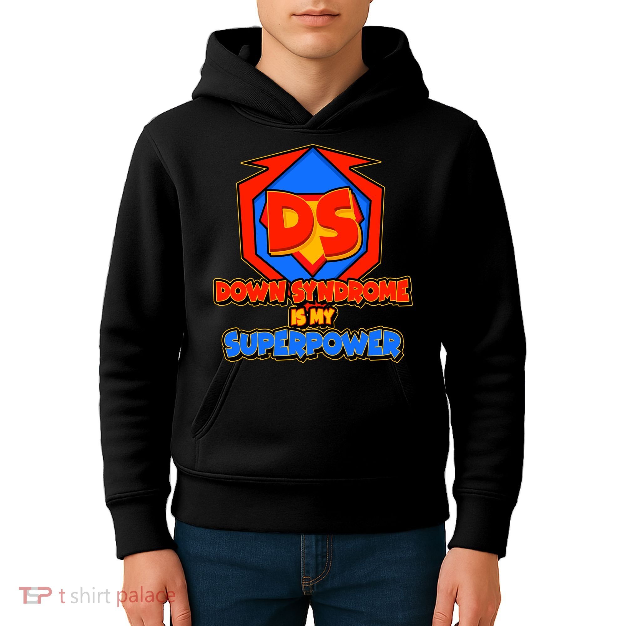 Down Syndrome Is My Superpower Awareness Kids Hoodie