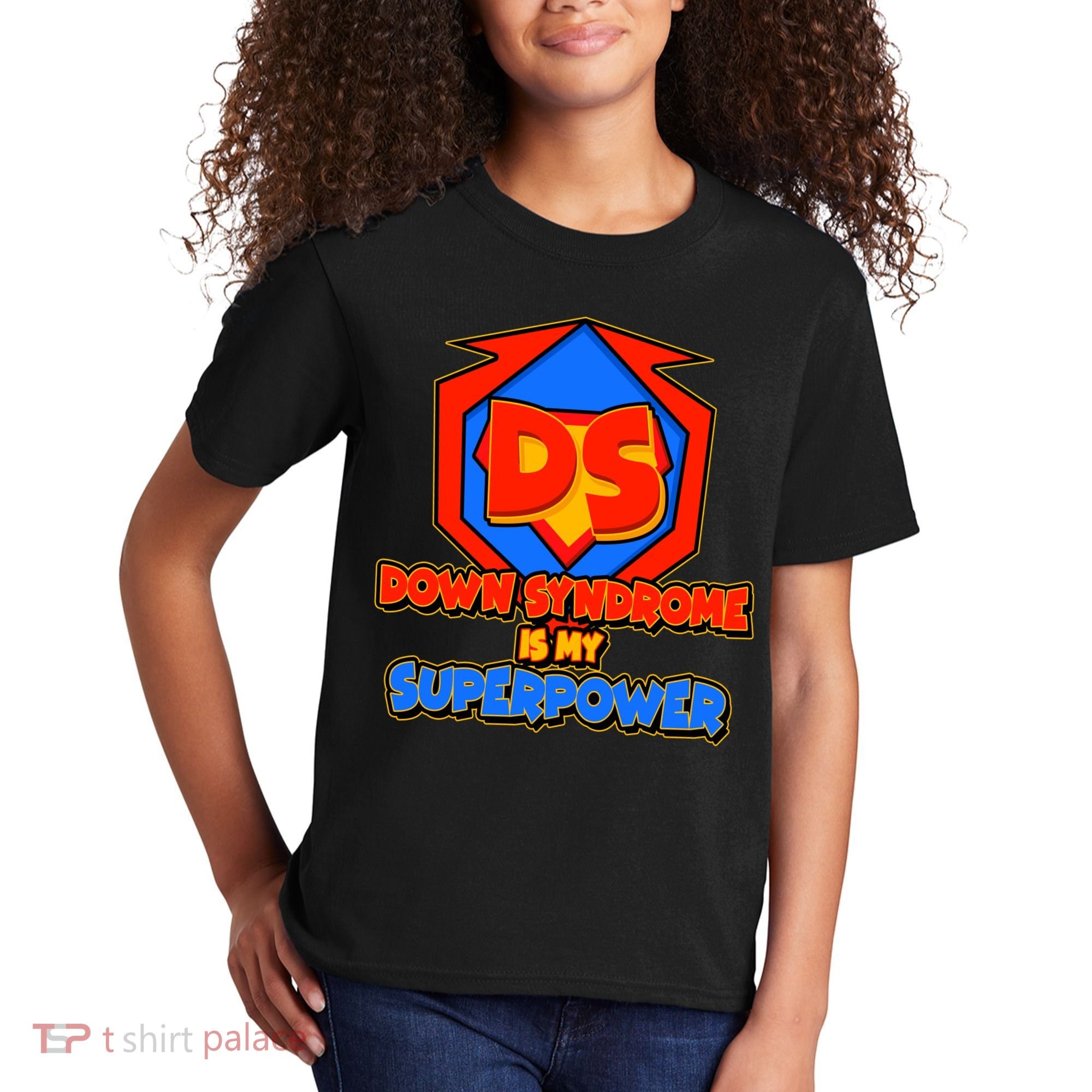 Down Syndrome Is My Superpower Awareness Kids T-Shirt