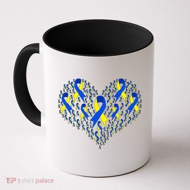 Down Syndrome Ribbon Of Hearts Coffee Mug