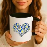 Down Syndrome Ribbon Of Hearts Coffee Mug thumb 3