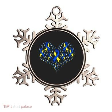Down Syndrome Ribbon Of Hearts Ornament