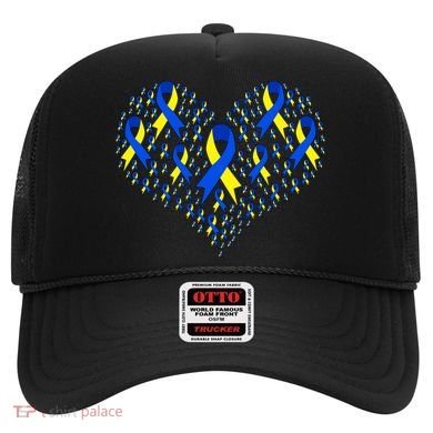 Down Syndrome Ribbon Of Hearts Hat