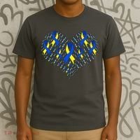 Down Syndrome Ribbon Of Hearts T-Shirt thumb 3