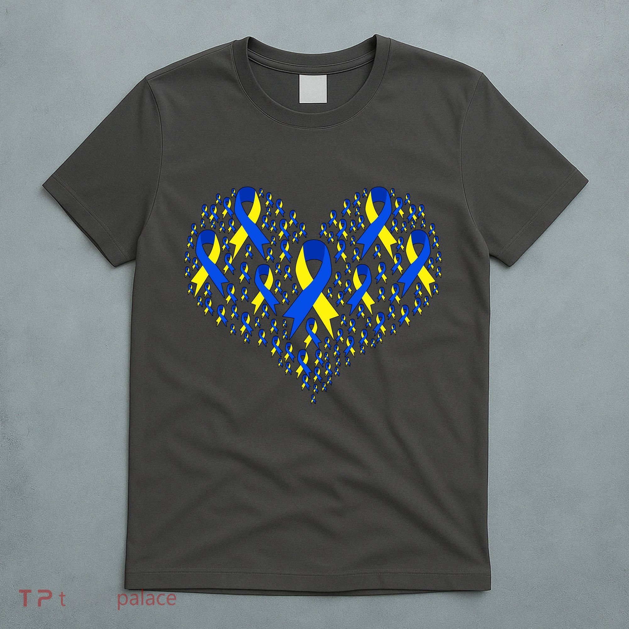 Down Syndrome Ribbon Of Hearts T-Shirt
