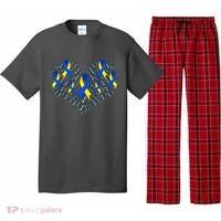 Down Syndrome Ribbon Of Hearts Pajama Set thumb 0