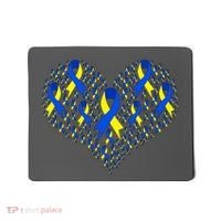 Down Syndrome Ribbon Of Hearts Mousepad thumb 0