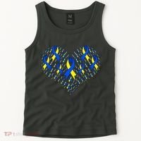 Down Syndrome Ribbon Of Hearts Tank Top thumb 2