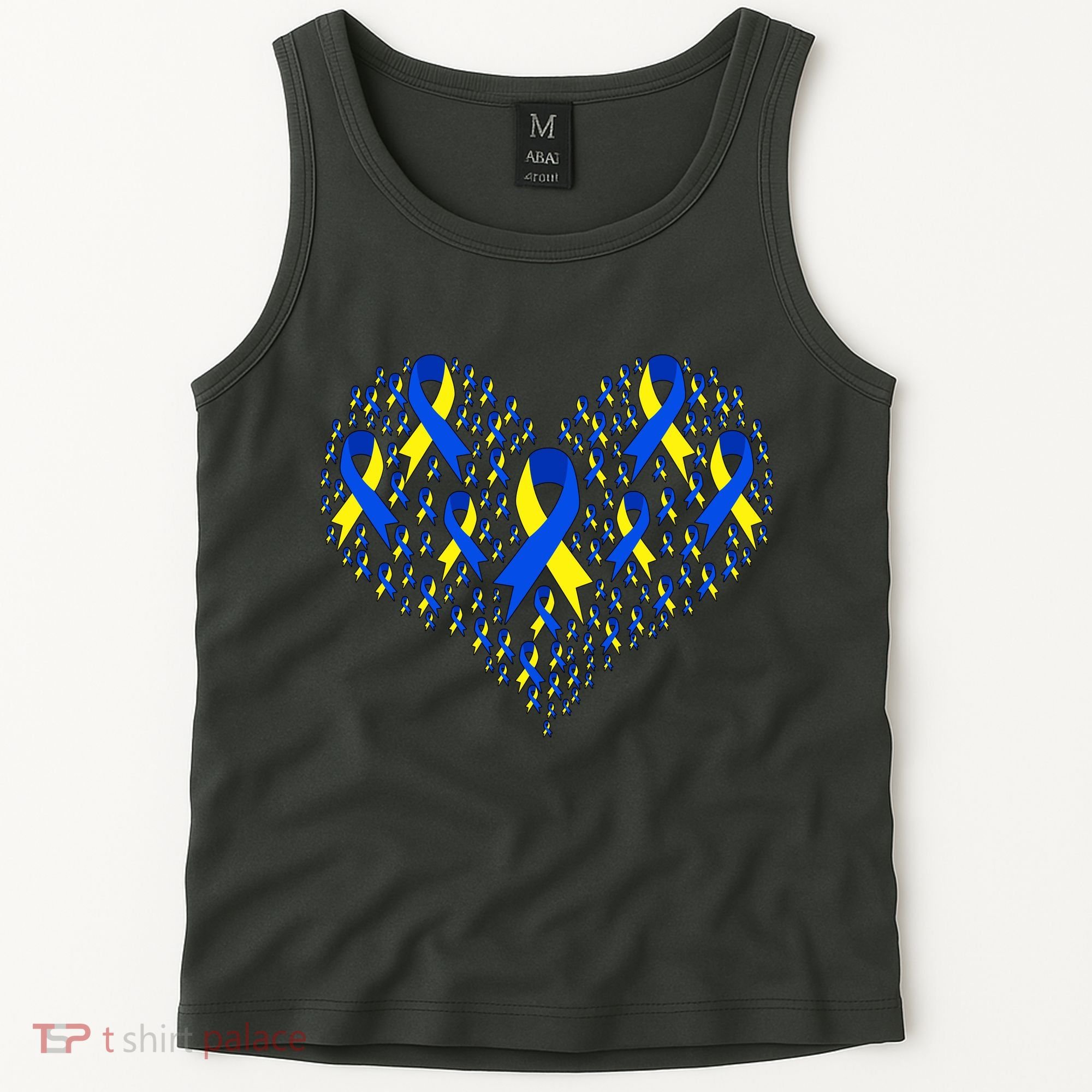 Down Syndrome Ribbon Of Hearts Tank Top