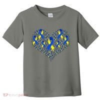 Down Syndrome Ribbon Of Hearts Toddler T-Shirt thumb 0