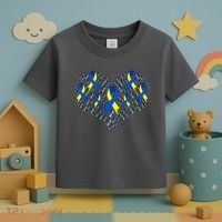 Down Syndrome Ribbon Of Hearts Toddler T-Shirt thumb 3