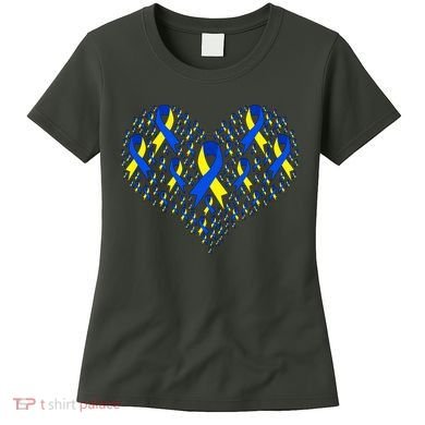 Down Syndrome Ribbon Of Hearts Women's T-Shirt