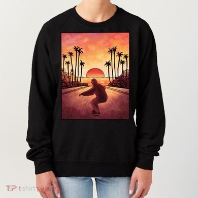 Downhill Sunset Skate Women's Sweatshirt