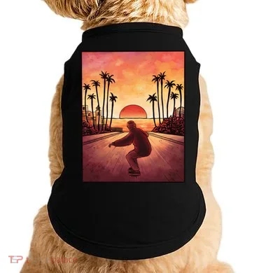 Downhill Sunset Skate Doggie Tank