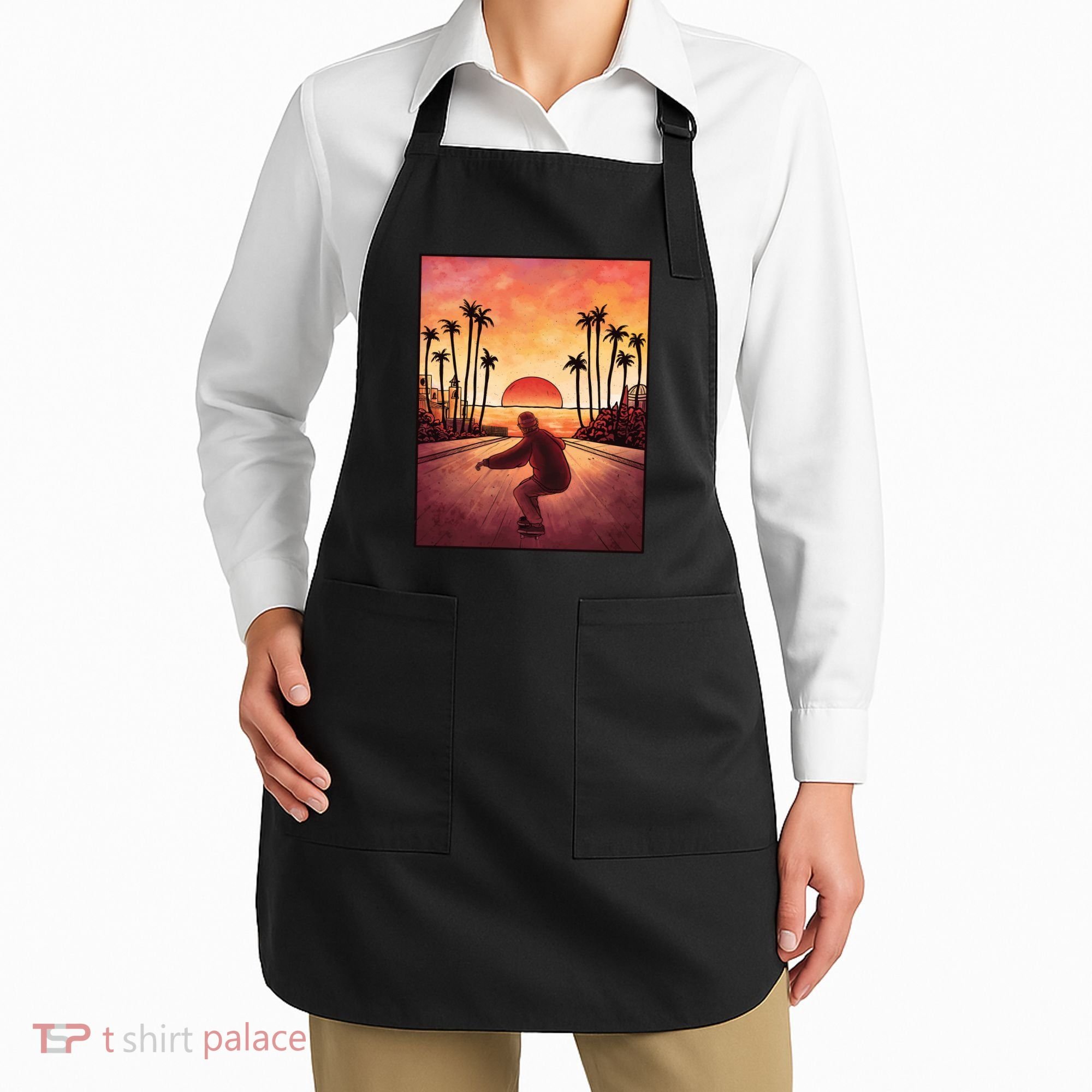 Downhill Sunset Skate Apron