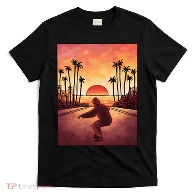 Downhill Sunset Skate T-Shirt