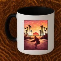 Downhill Sunset Skate Coffee Mug thumb 2