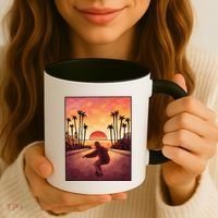 Downhill Sunset Skate Coffee Mug thumb 3