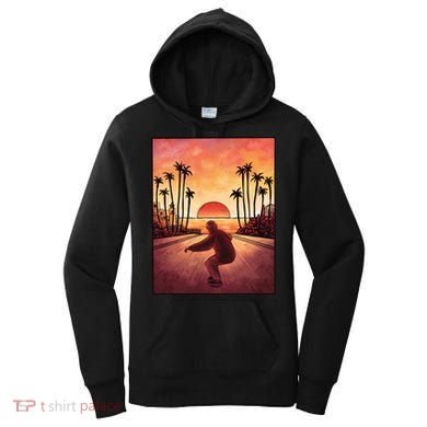 Downhill Sunset Skate Women's Hoodie