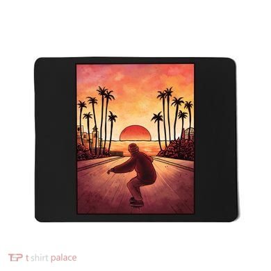 Downhill Sunset Skate Mousepad