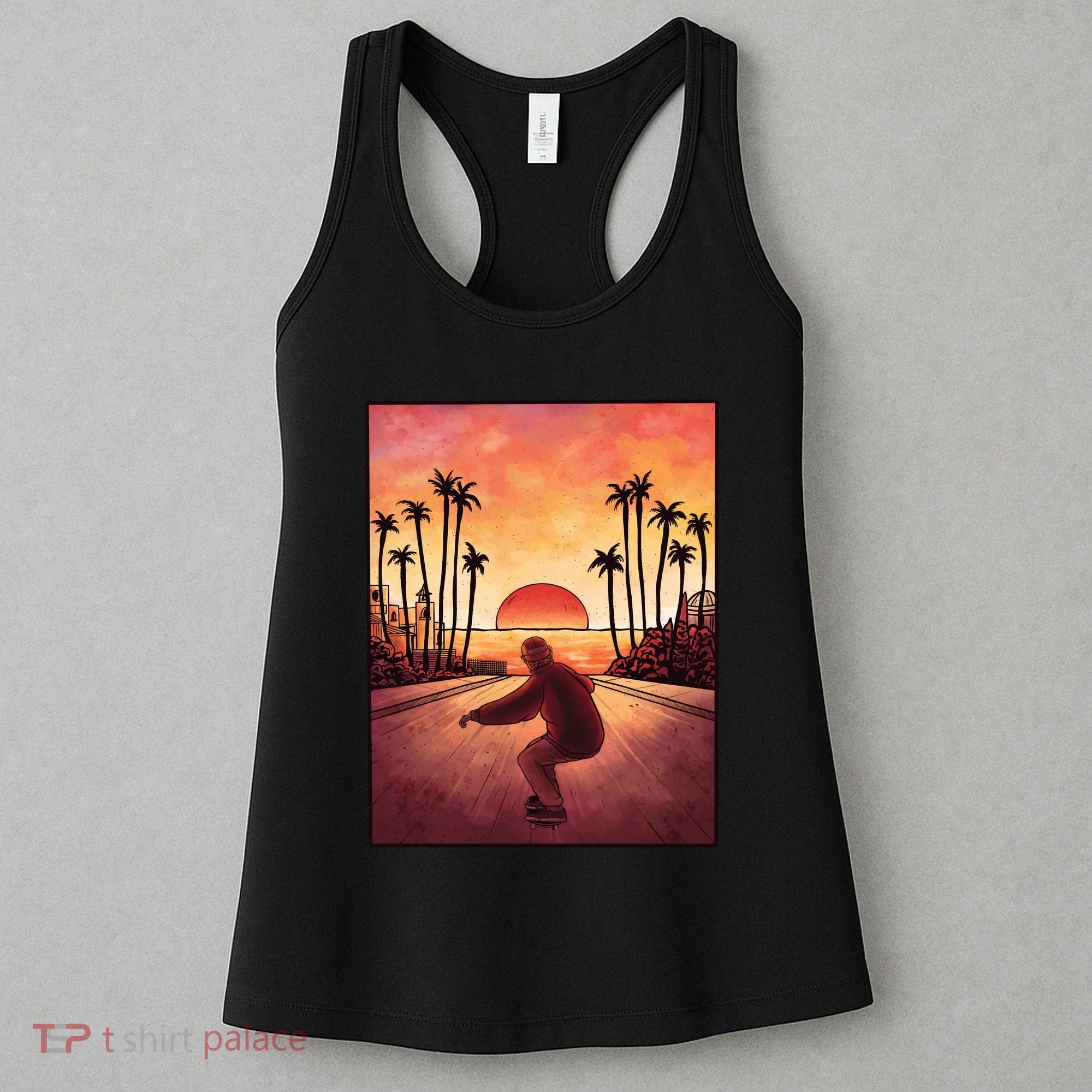 Downhill Sunset Skate Women's Tank Top