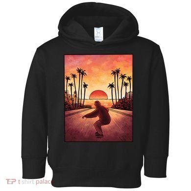 Downhill Sunset Skate Toddler Hoodie
