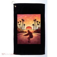Downhill Sunset Skate Golf Towel thumb 0