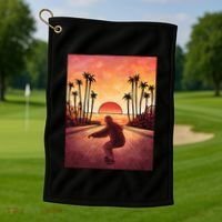 Downhill Sunset Skate Golf Towel thumb 1