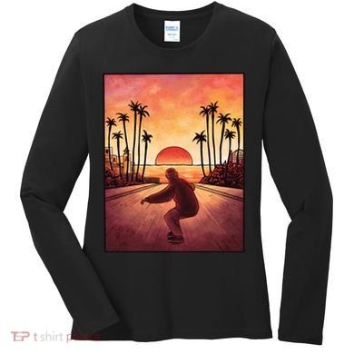 Downhill Sunset Skate Women's Long Sleeve Shirt