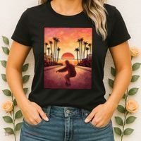 Downhill Sunset Skate Women's T-Shirt thumb 2