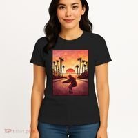 Downhill Sunset Skate Women's T-Shirt thumb 4