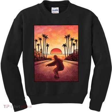 Downhill Sunset Skate Kids Sweatshirt