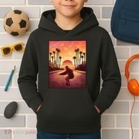 Downhill Sunset Skate Kids Hoodie thumb 2