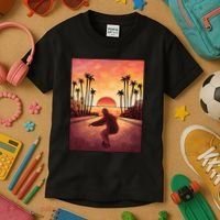 Downhill Sunset Skate Kids T-Shirt thumb 3