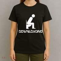 Downloading Poop Toilet T-Shirt thumb 4