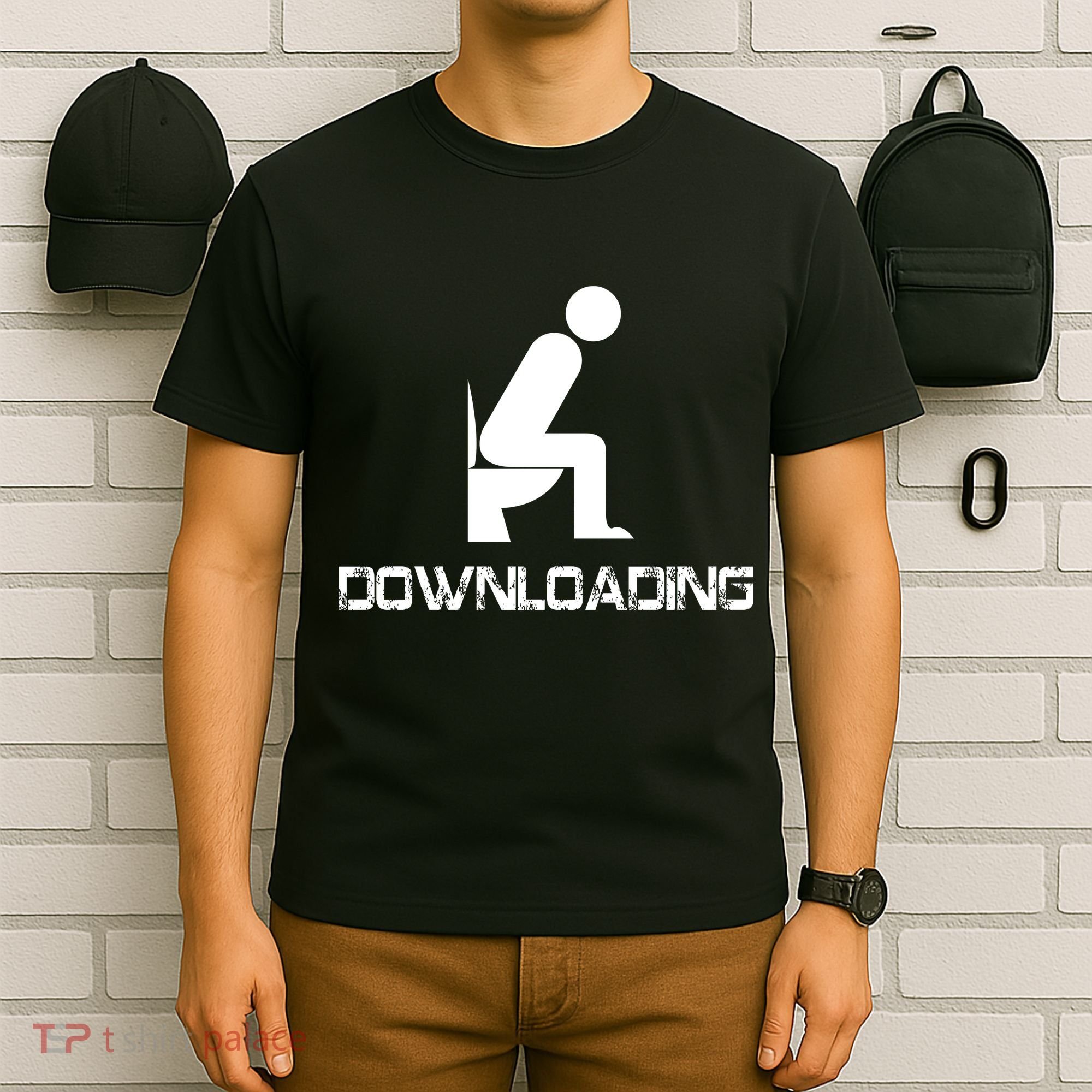Downloading Poop Toilet T-Shirt