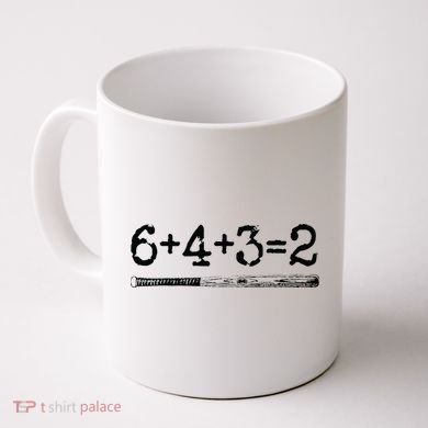 Double Play 6 4 3 2 Vintage Baseball Math Softball Player Coffee Mug