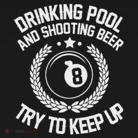 Drinking Pool And Shooting Beer Funny Billiards Gift Present Backpack thumb 2