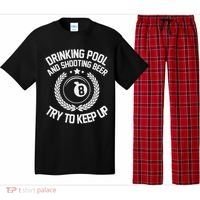 Drinking Pool And Shooting Beer Funny Billiards Gift Present Pajama Set thumb 0