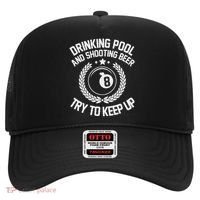 Drinking Pool And Shooting Beer Funny Billiards Gift Present Hat thumb 0