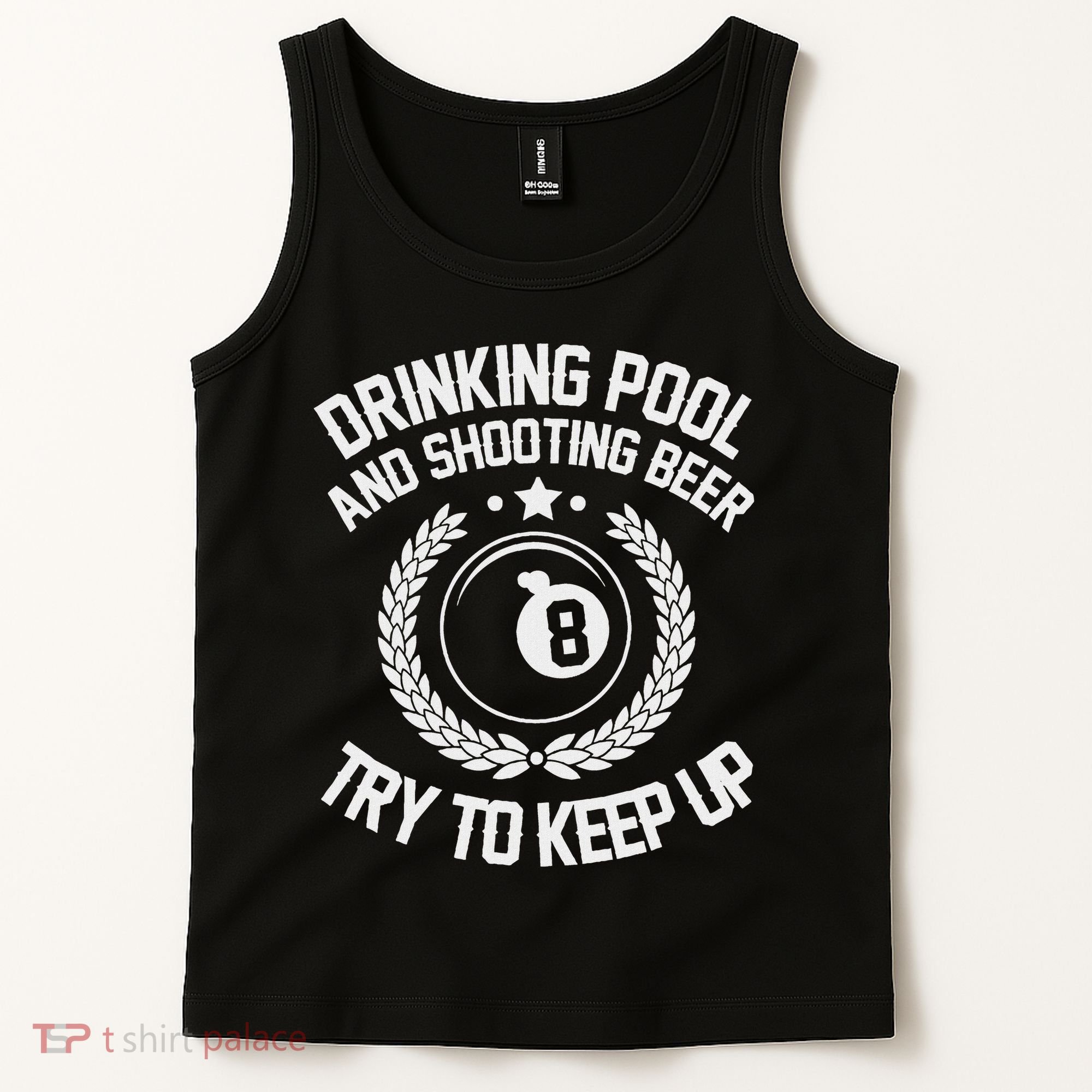 Drinking Pool And Shooting Beer Funny Billiards Gift Present Tank Top