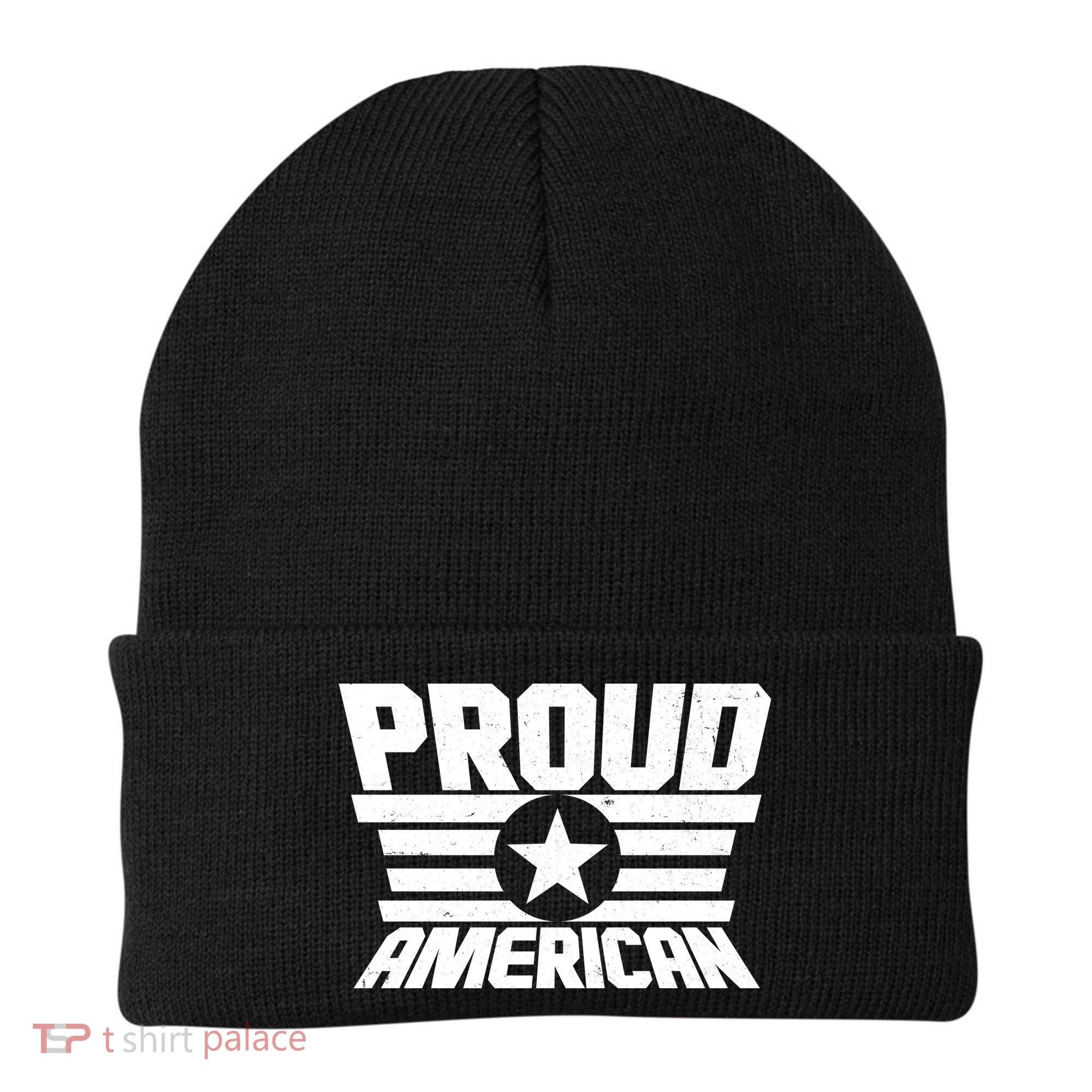 Distressed Proud American USA Patriot Beanie