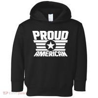Distressed Proud American USA Patriot Toddler Hoodie thumb 0
