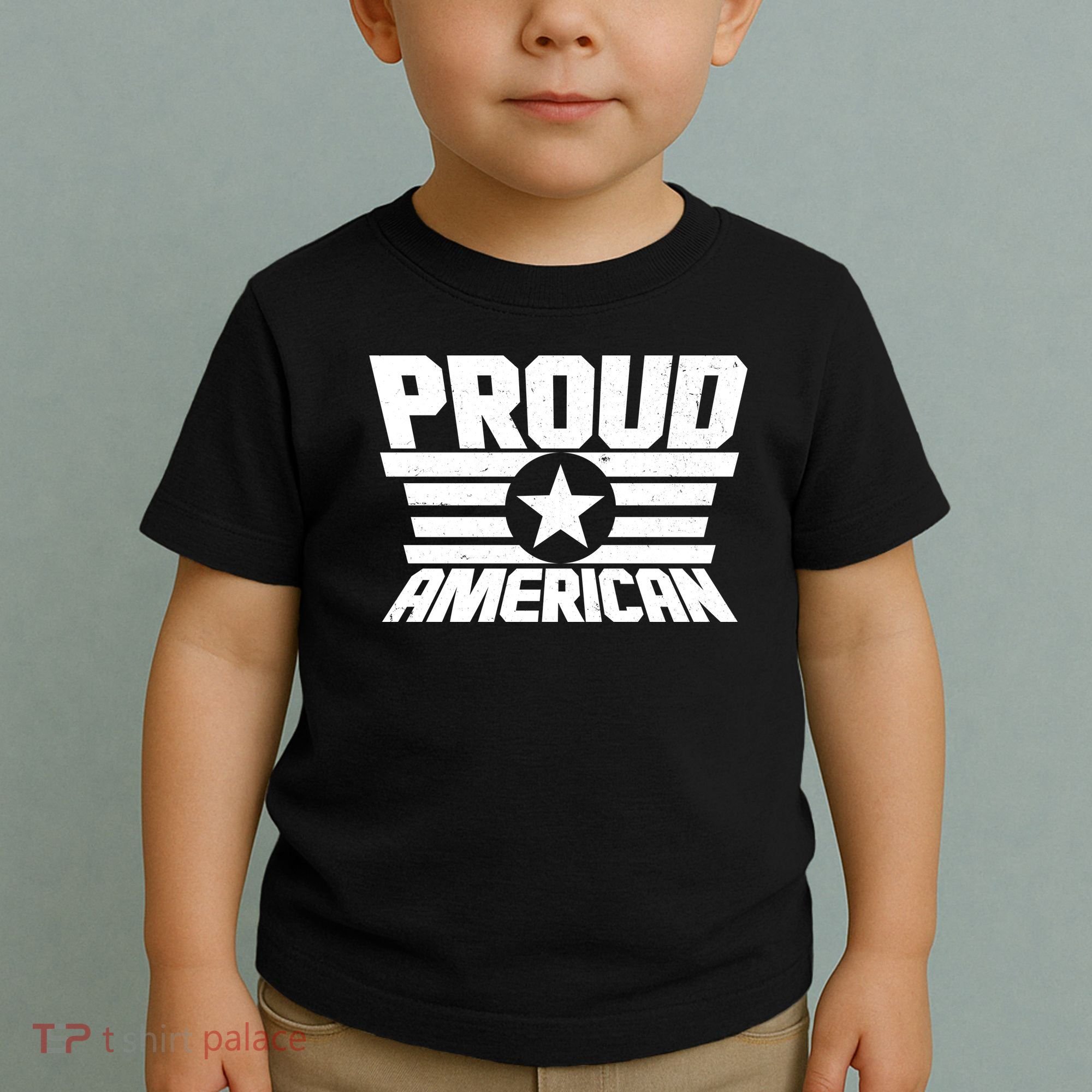 Distressed Proud American USA Patriot Toddler T-Shirt
